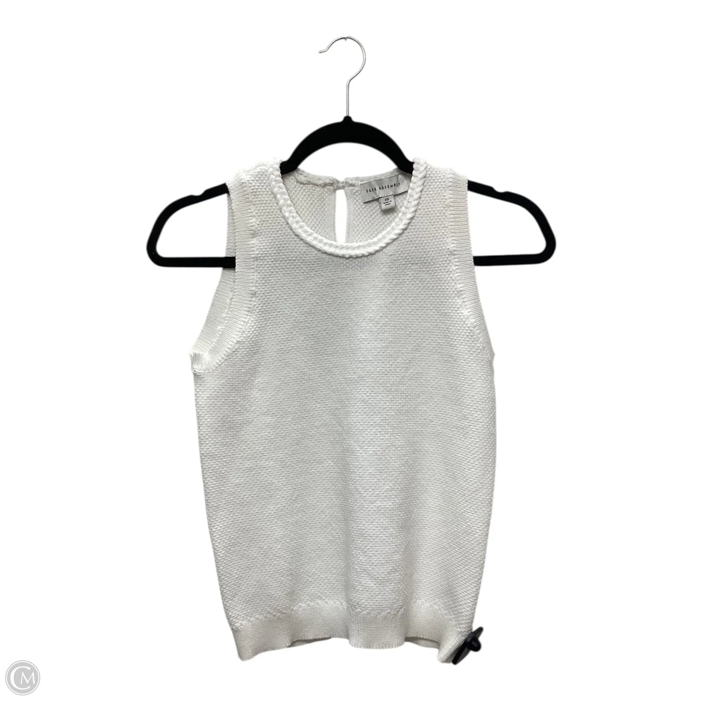 Blouse Sleeveless By Free Assembly In White, Size: Xs