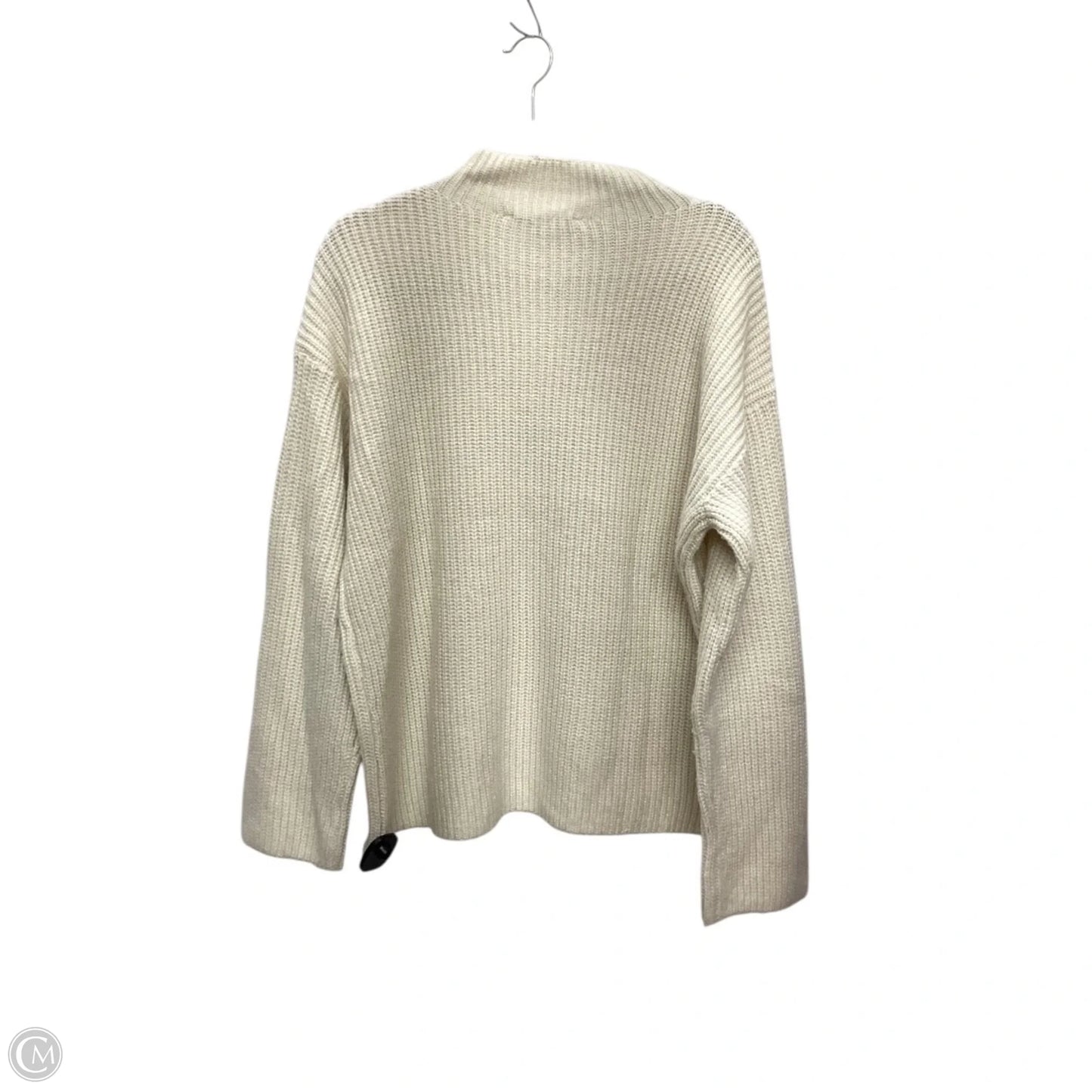 Sweater By Loft In Cream, Size: L
