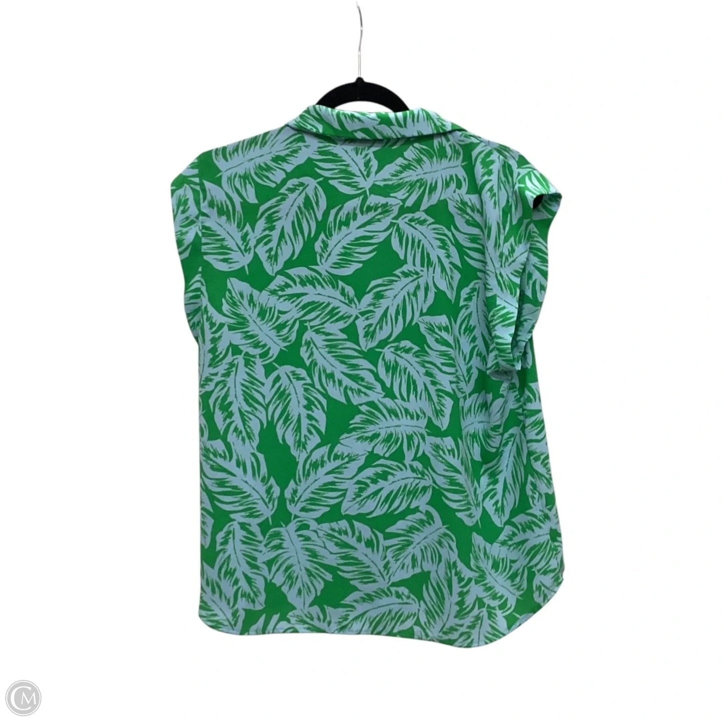 Top Sleeveless By Pleione In Green, Size: L