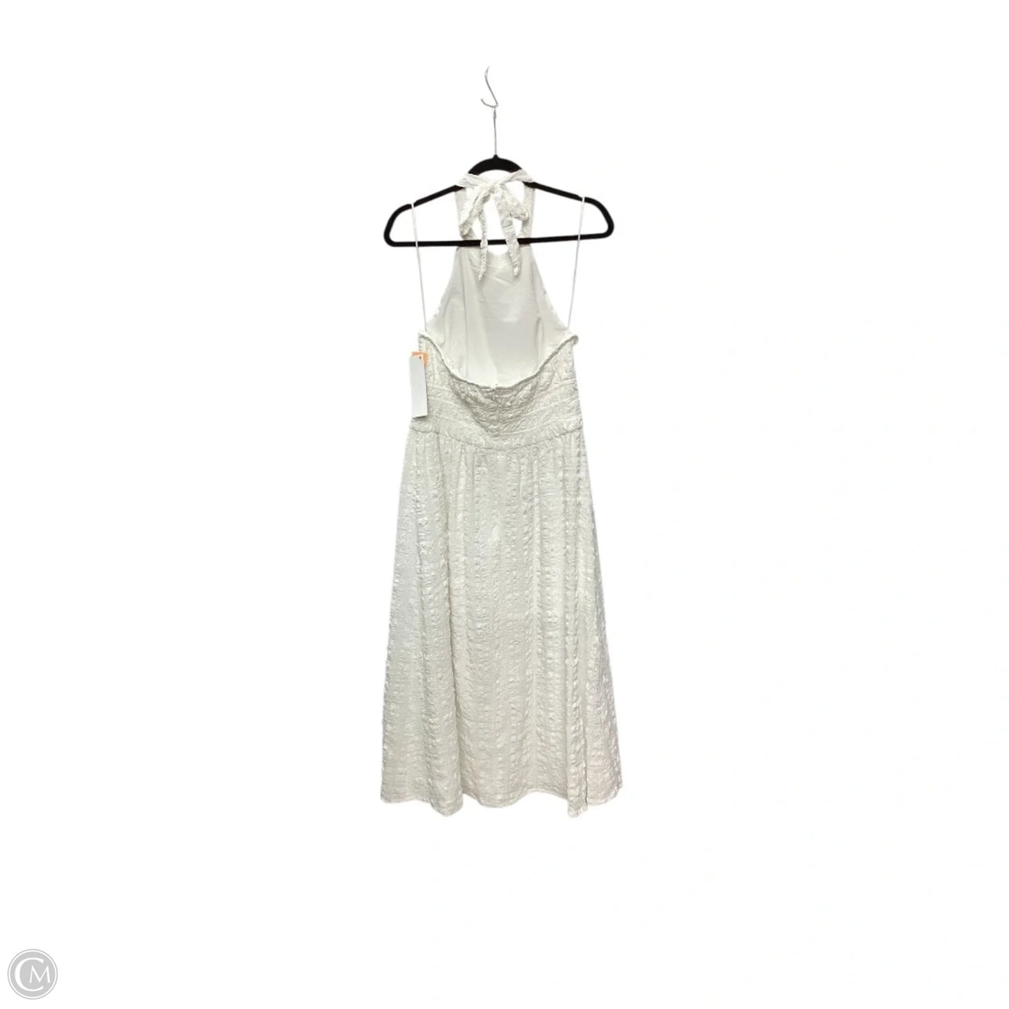 Designer Dress Party Midi By Floret Studios In White, Size: S