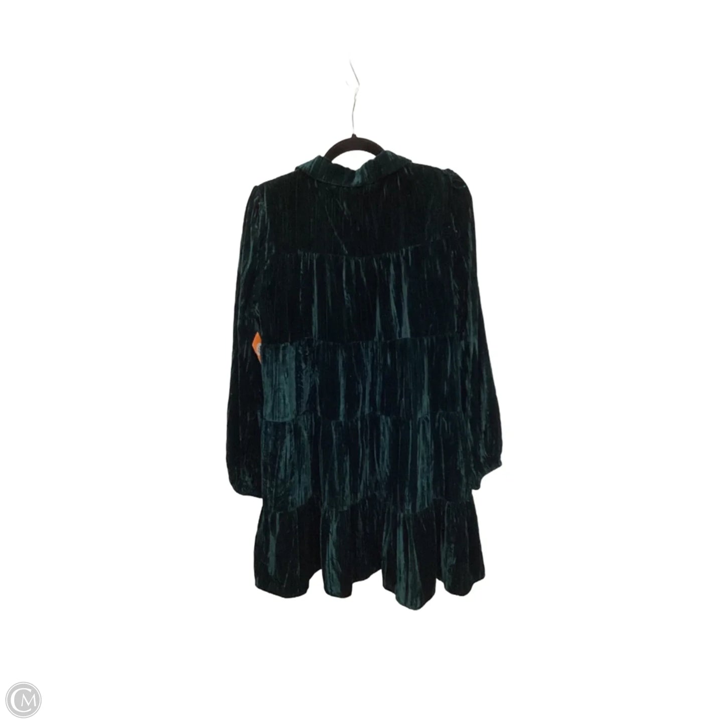 Dress Casual Short By Peach Love Cream California In Green, Size: L