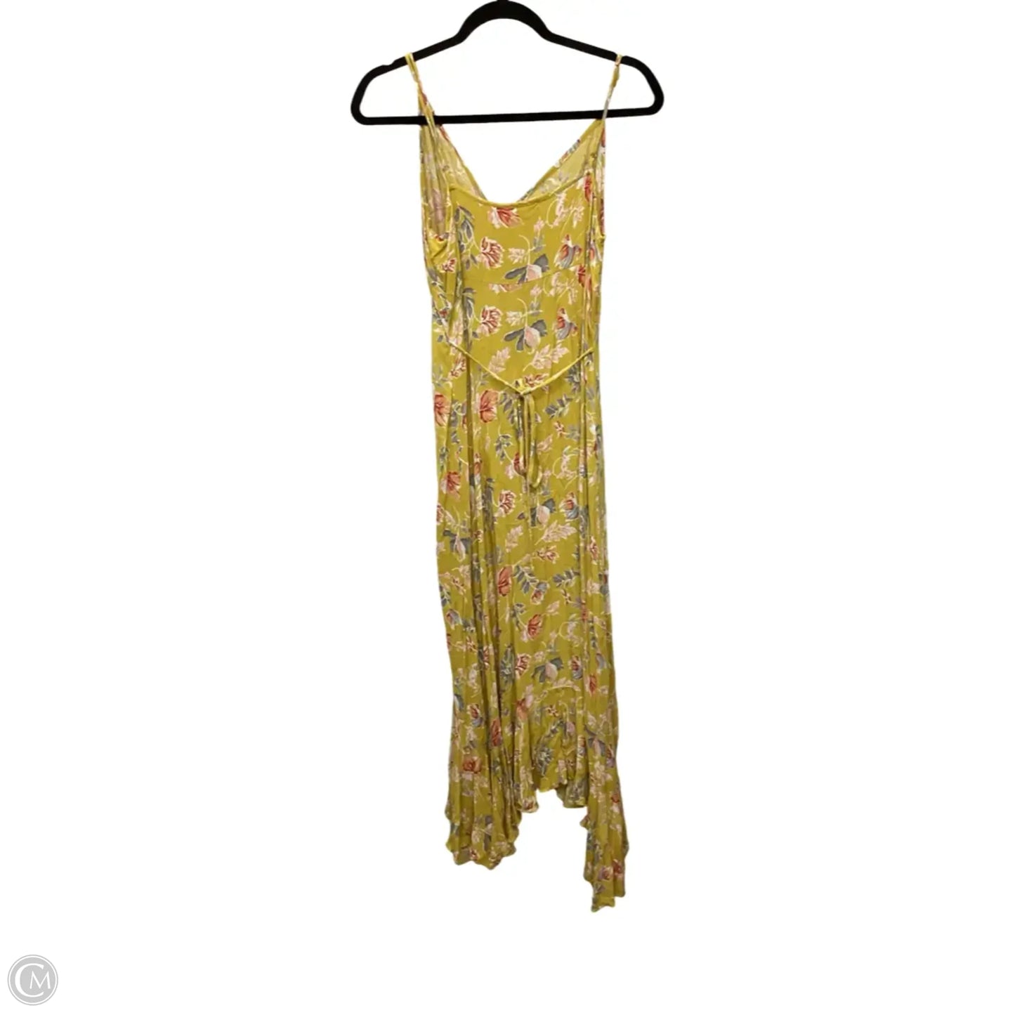 Dress Casual Midi By Clothes Mentor In Yellow, Size: L