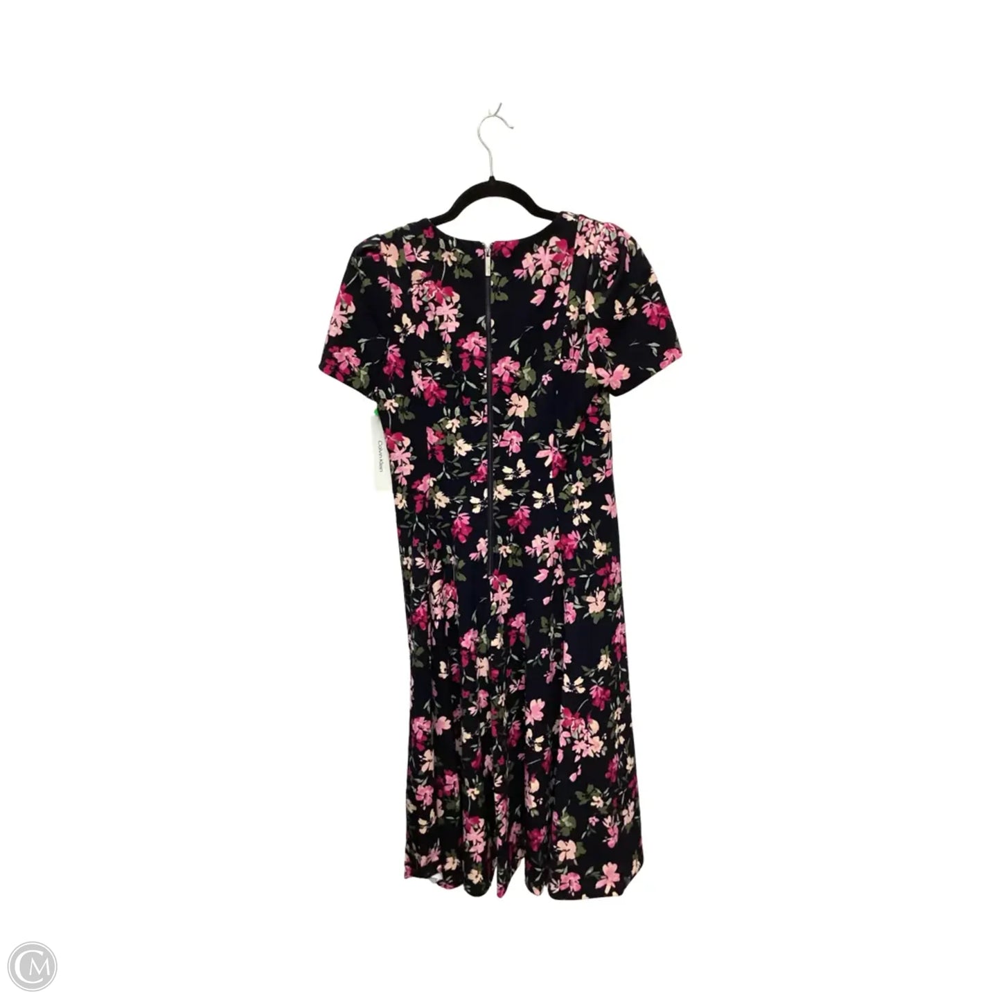 Dress Casual Midi By Calvin Klein In Floral Print, Size: 8