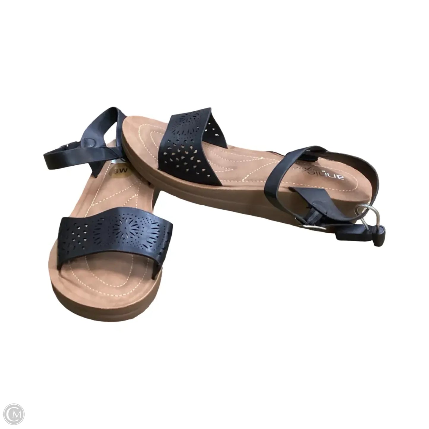 Sandals Flats By Annie In Black, Size: 8