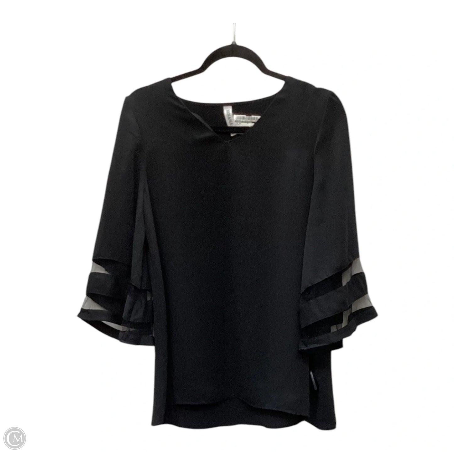 Top Short Sleeve By Zenana Outfitters In Black, Size: S