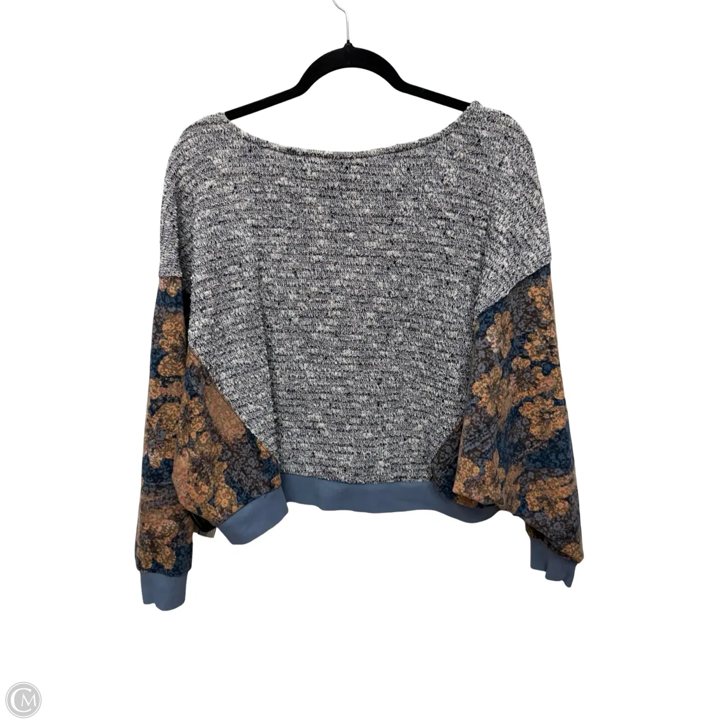 Blouse Long Sleeve By Saturday/sunday In Blue, Size: S