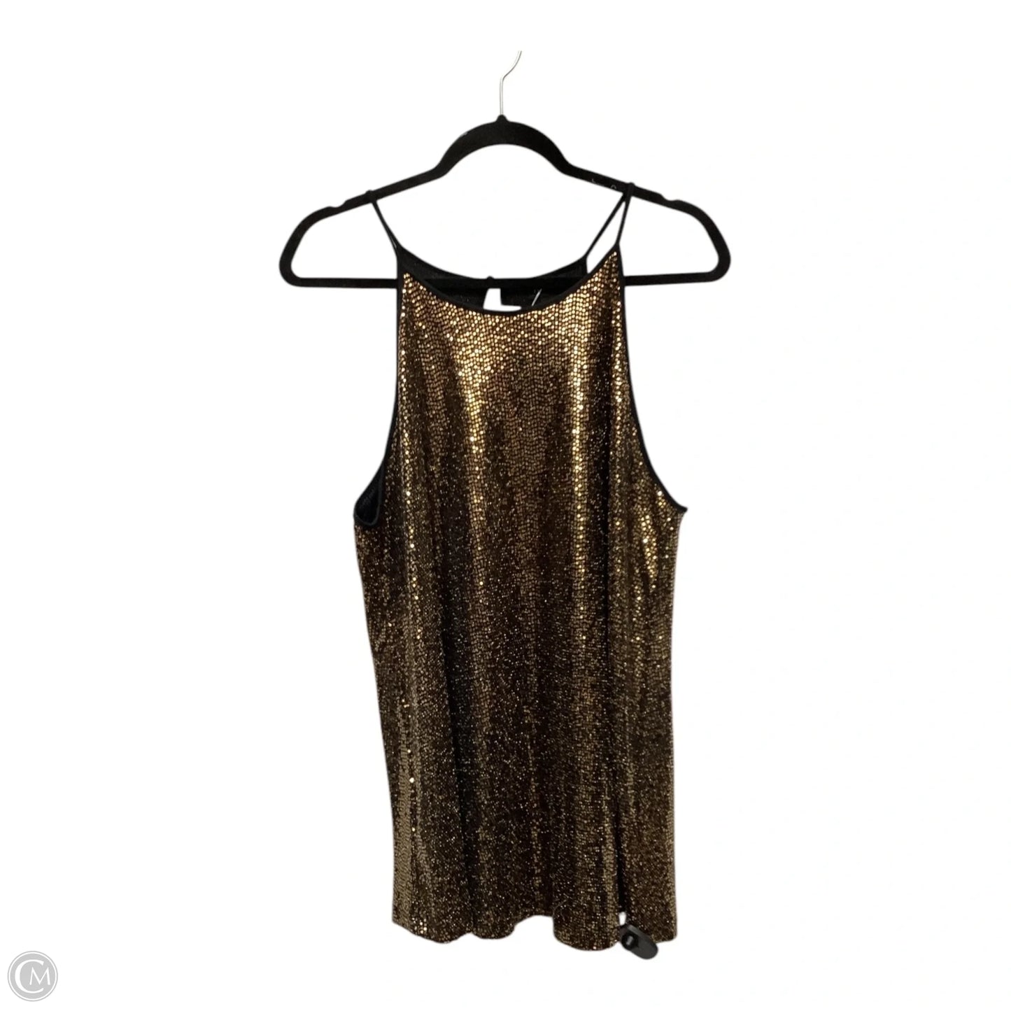 Top Sleeveless By Torrid In Gold, Size: 2x