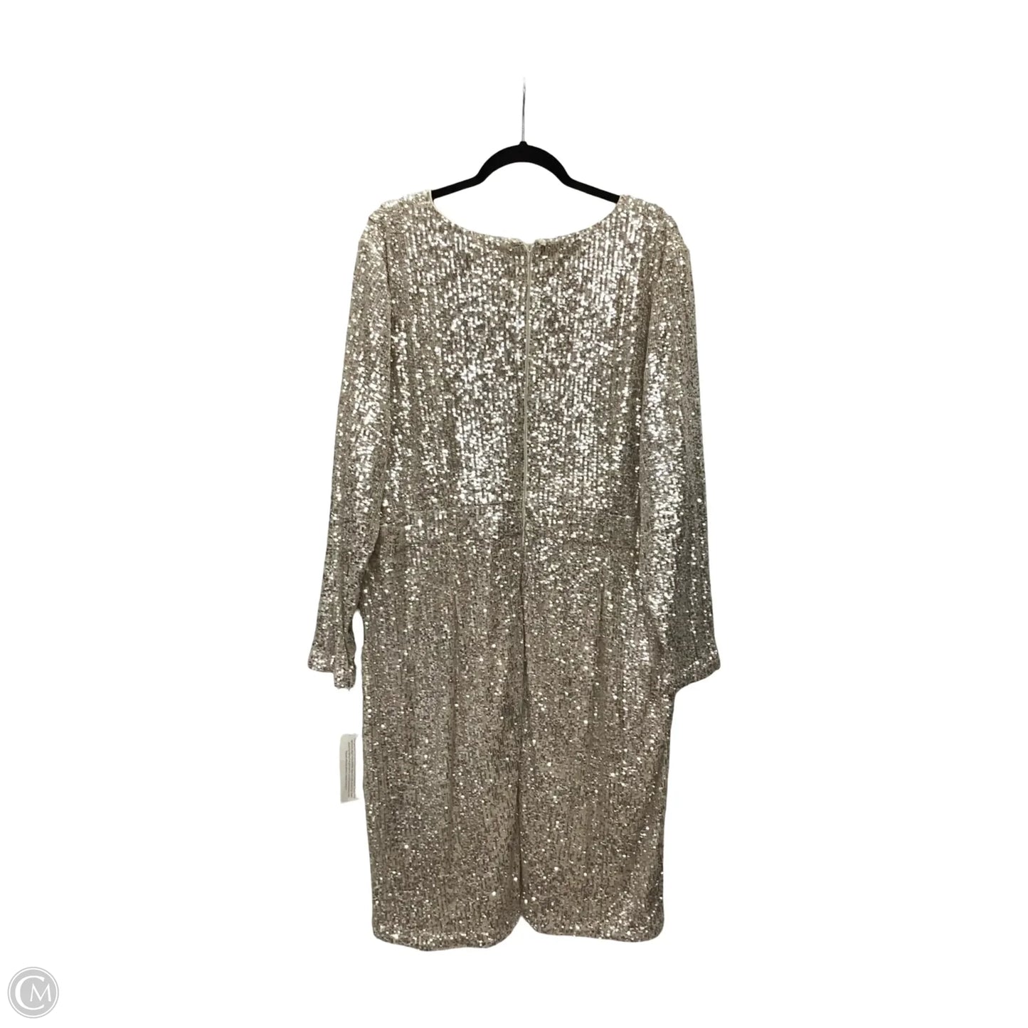 Dress Party Midi By Calvin Klein In Bronze, Size: 24