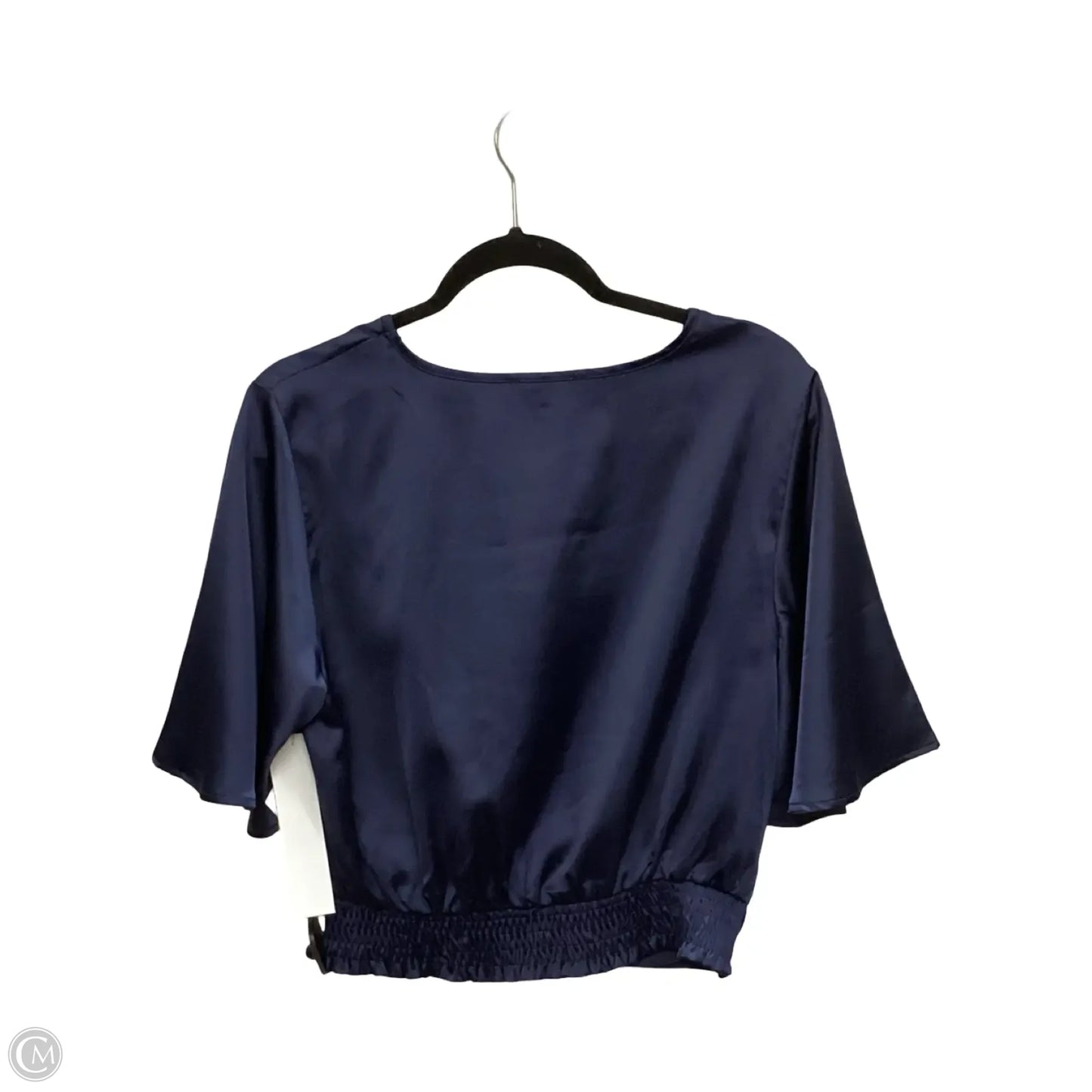 Blouse Short Sleeve By Ro & De In Navy, Size: M