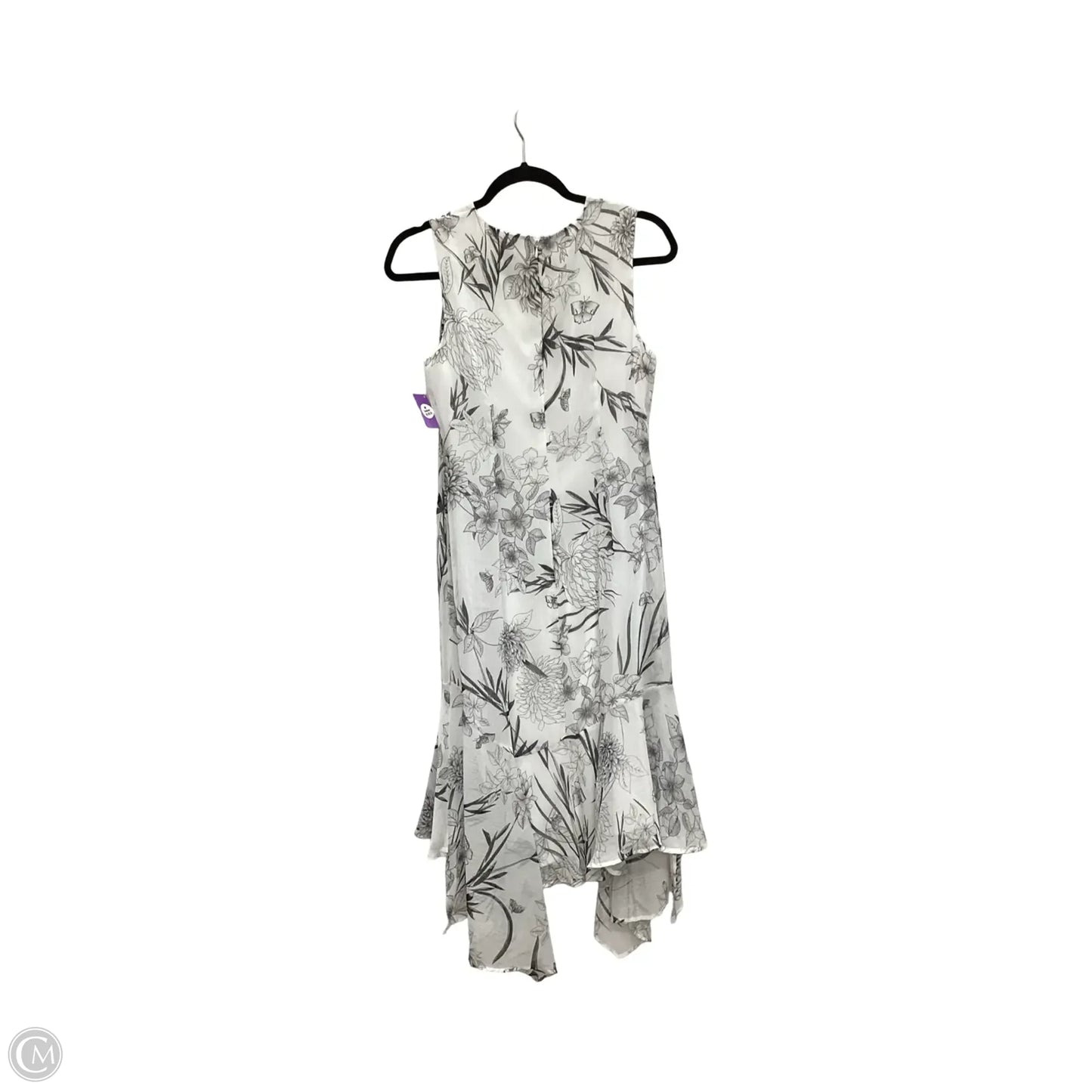 Dress Casual Midi By Calvin Klein In White, Size: 6
