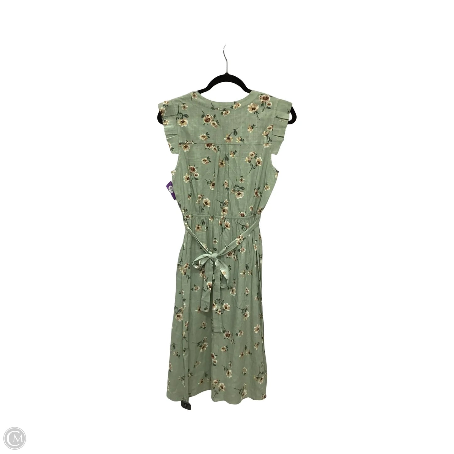 Dress Casual Midi By Monteau In Green, Size: S