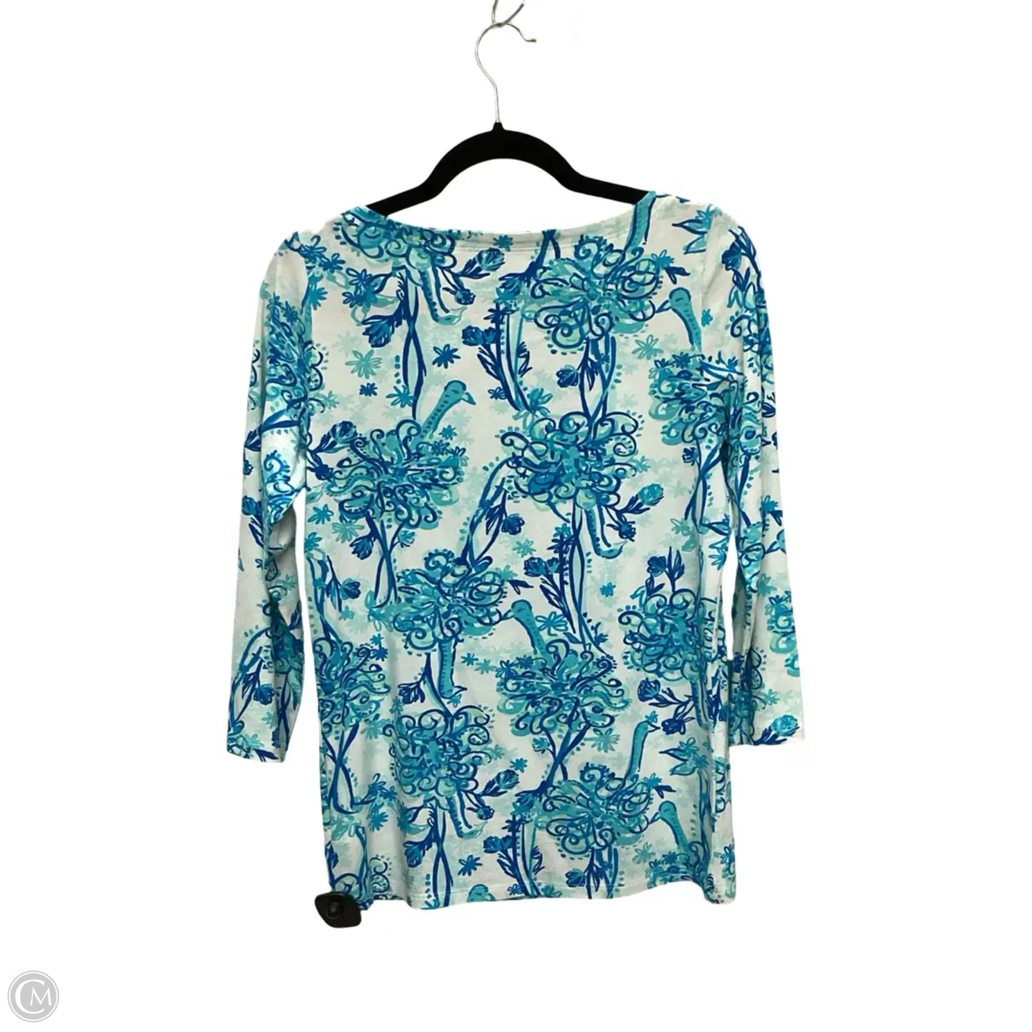 Blouse Designer By Lilly Pulitzer In Blue, Size: M