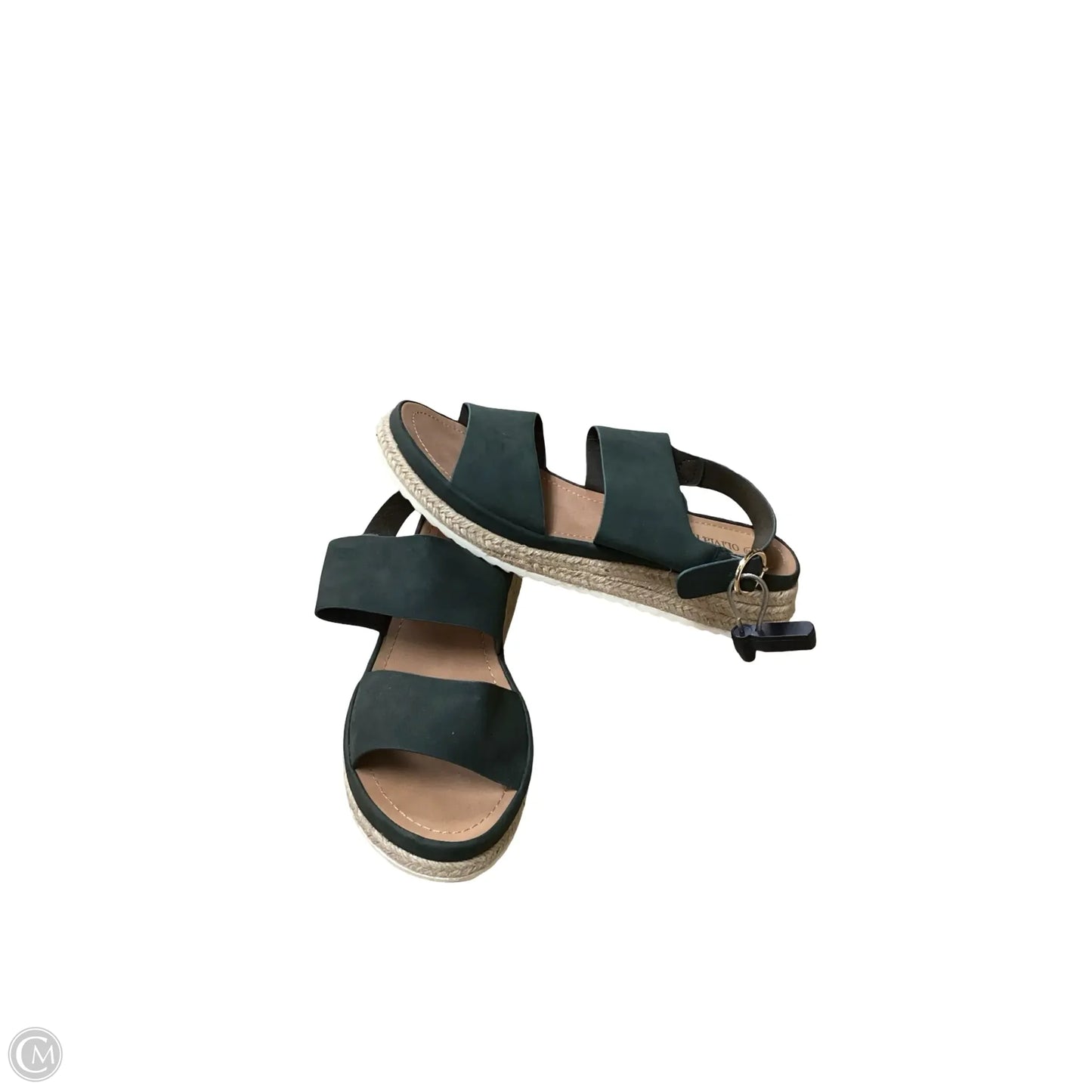 Sandals Flats By Olivia Miller In Green, Size: 9