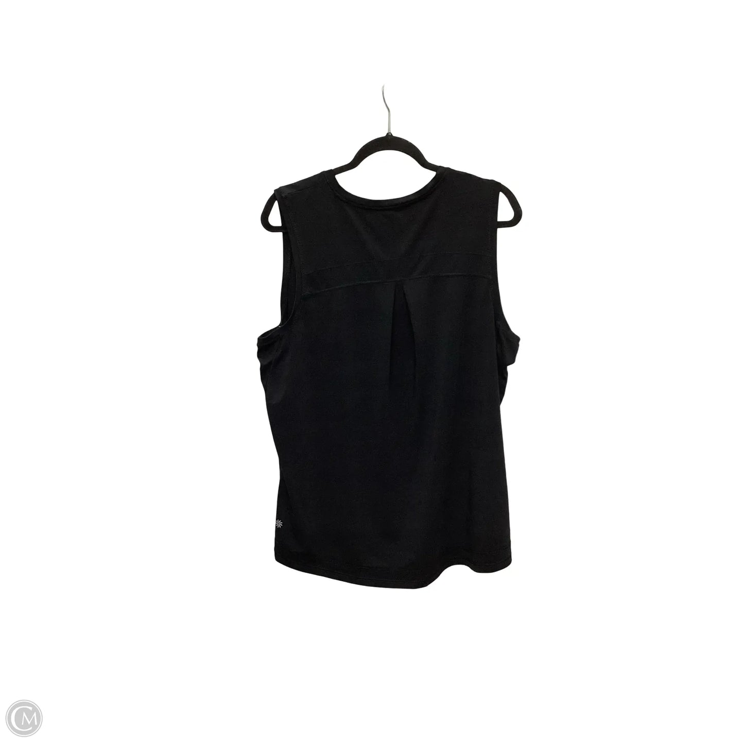 Athletic Top Short Sleeve By Athleta In Black, Size: Xl