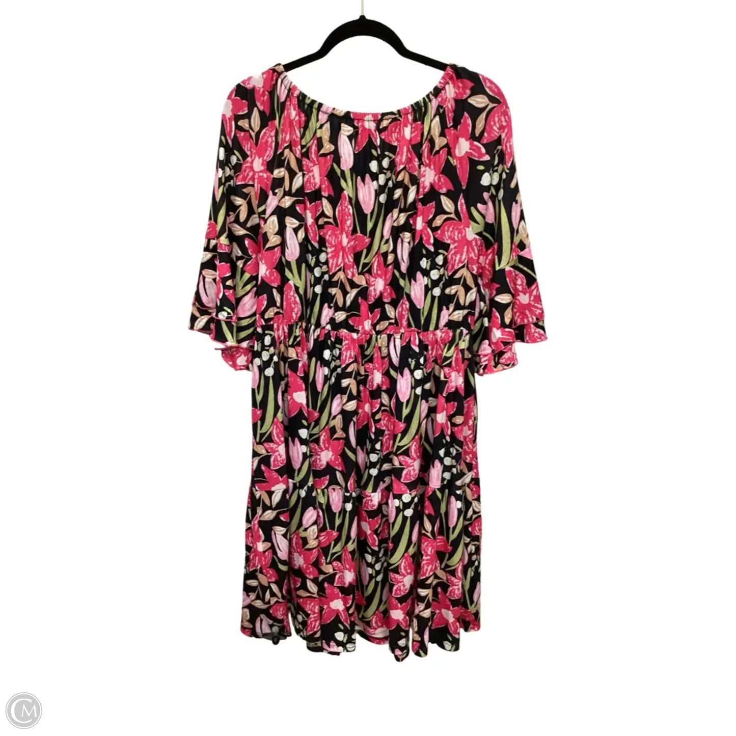 Dress Casual Midi By Southern Stitch In Floral Print, Size: Xxl