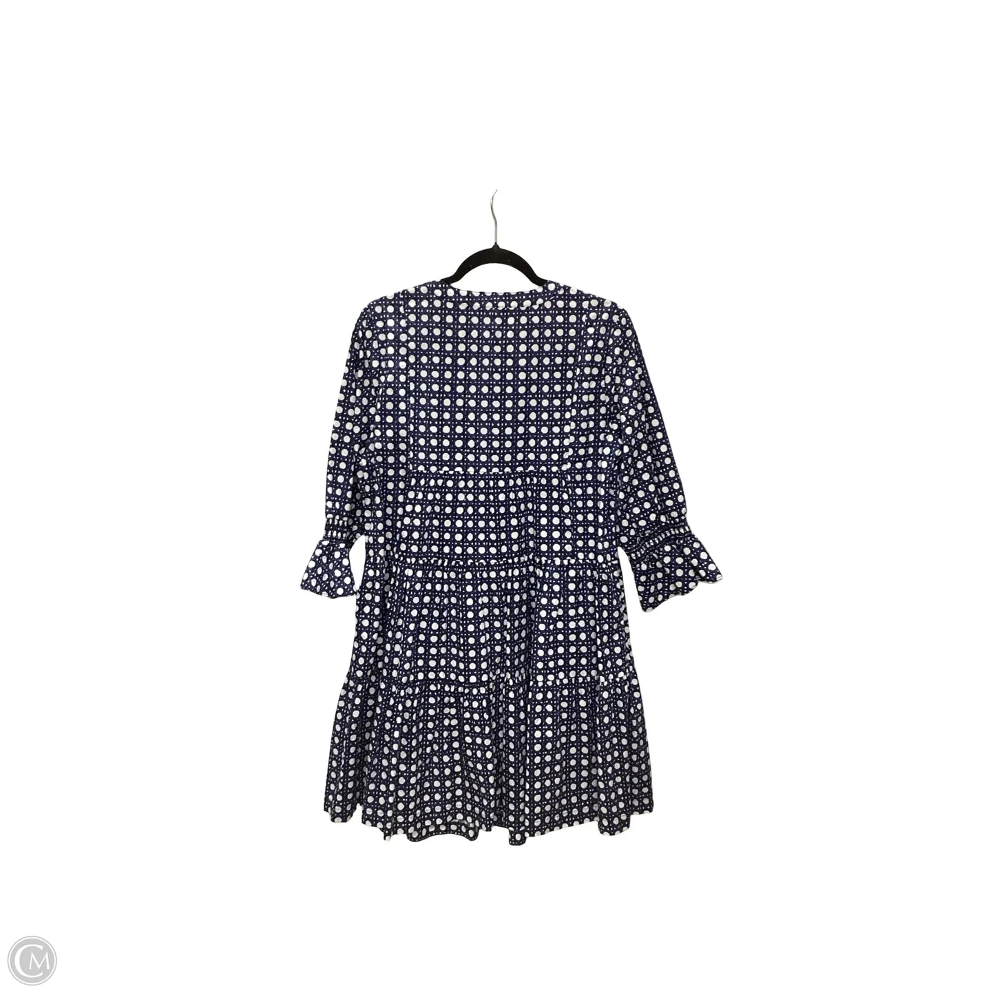 Dress Casual Short By Crown And Ivy In Blue & White, Size: L