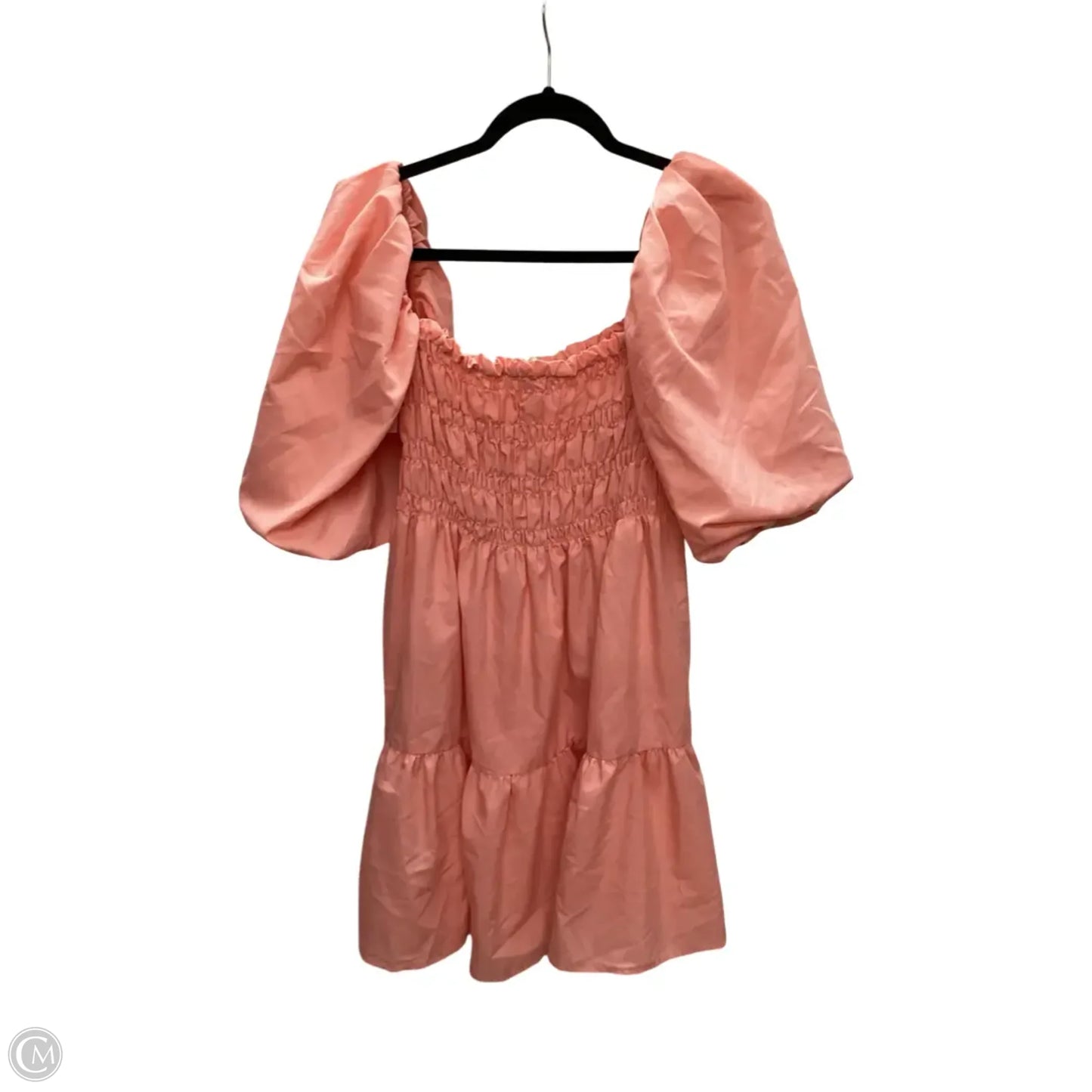 Dress Casual Short By Vine & Love In Peach, Size: L