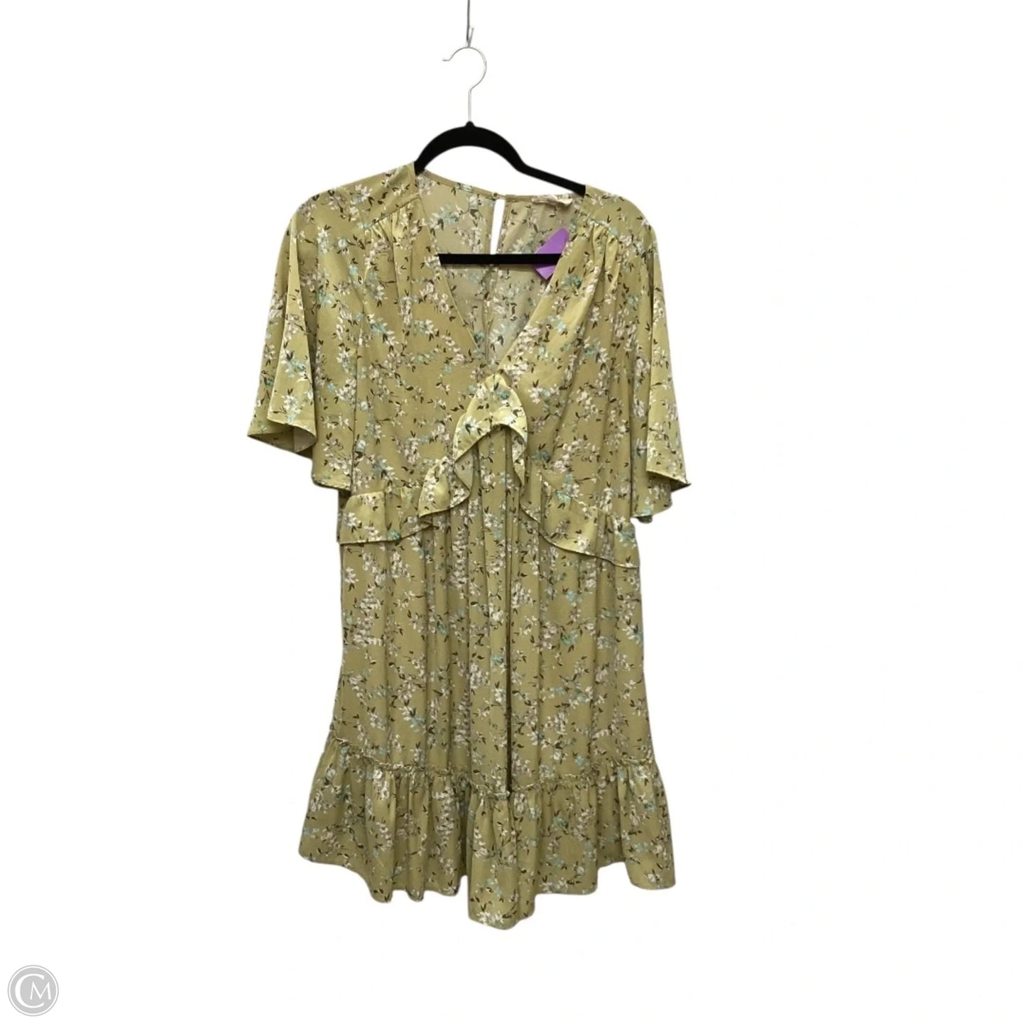 Dress Casual Midi By Entro In Yellow, Size: L