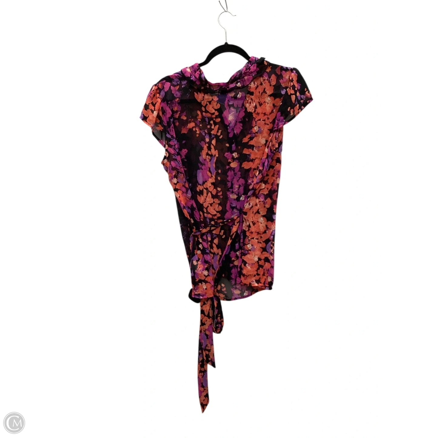 Top Sleeveless By Worthington In Floral Print, Size: Xl