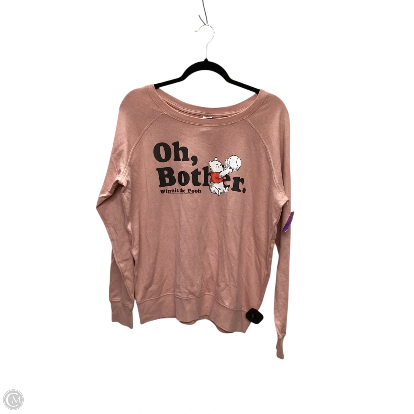 Top Long Sleeve Basic By Clothes Mentor In Pink, Size: L