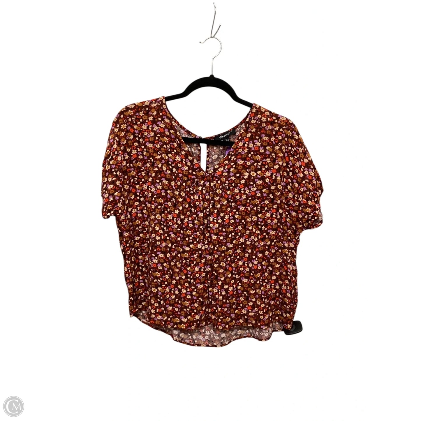 Top Short Sleeve By Madewell In Orange, Size: Xs