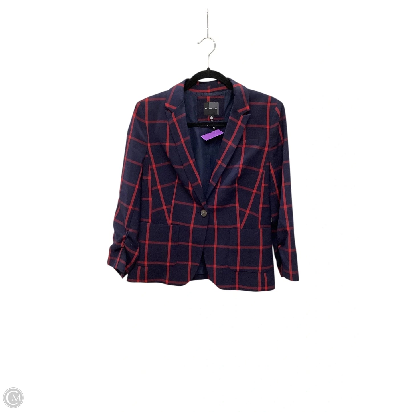 Blazer By Clothes Mentor In Blue, Size: M