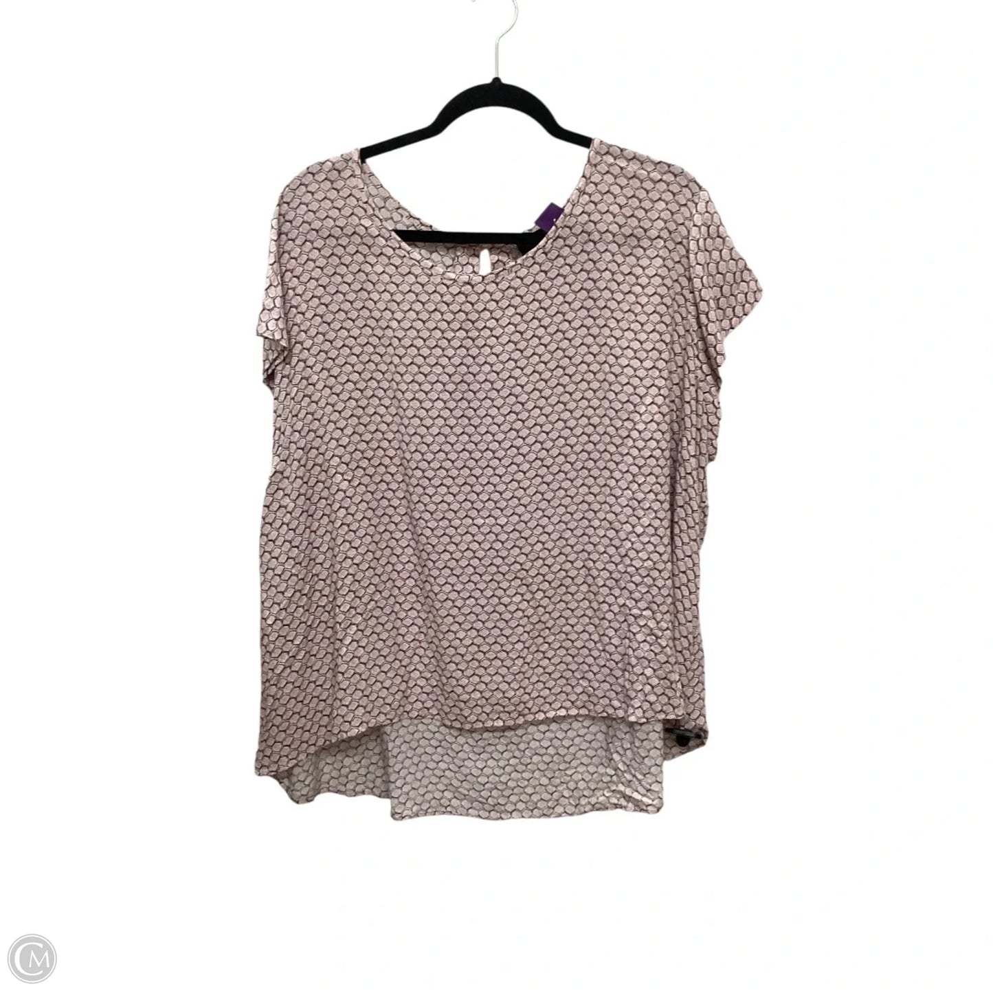 Top Short Sleeve By Cynthia Rowley In Pink, Size: 2x