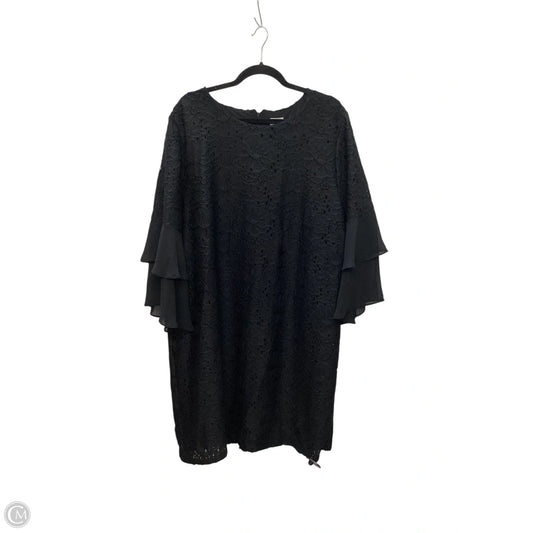 Dress Casual Midi By Chicos In Black, Size: 20