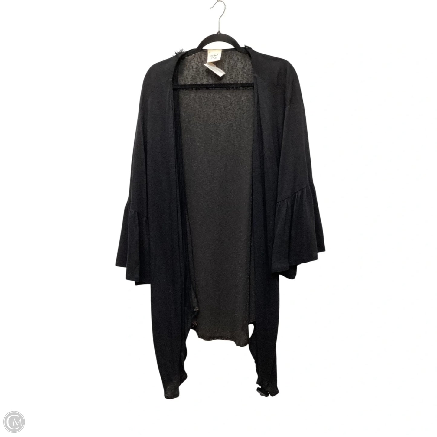 Kimono By Clothes Mentor In Black, Size: Osfm