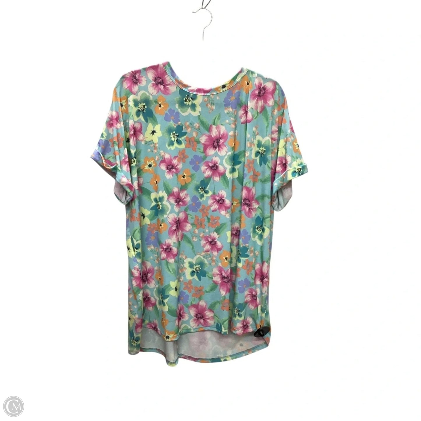 Top Short Sleeve By Heimish Usa In Floral Print, Size: 2x