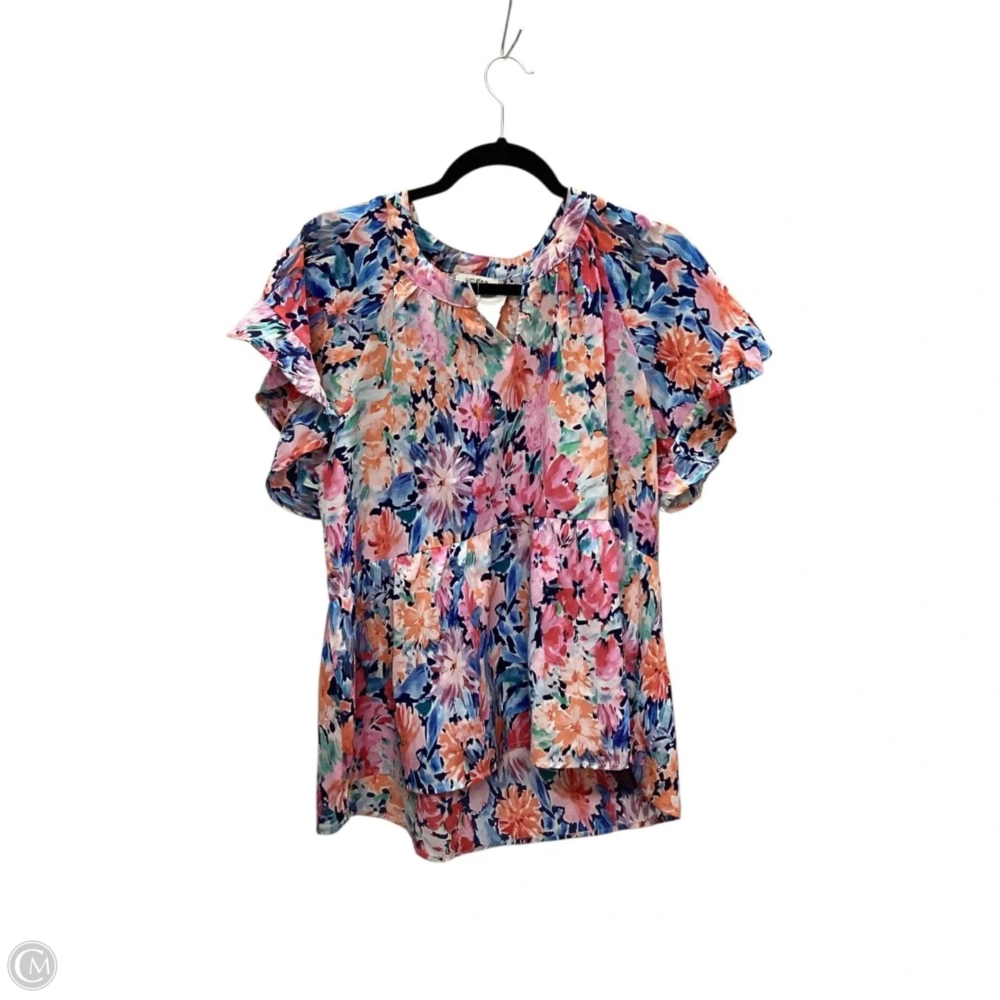 Top Short Sleeve By Umgee In Floral Print, Size: S