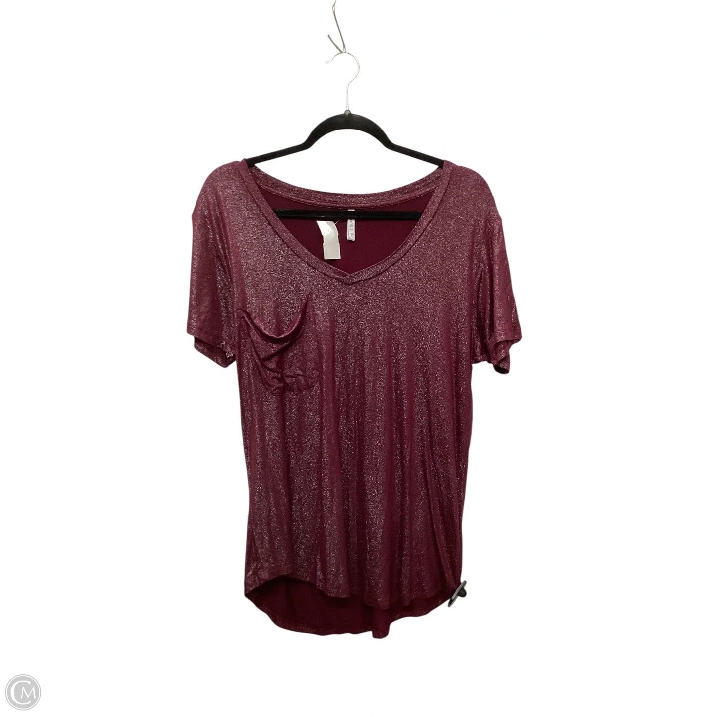 Top Short Sleeve By Z Supply In Purple, Size: L