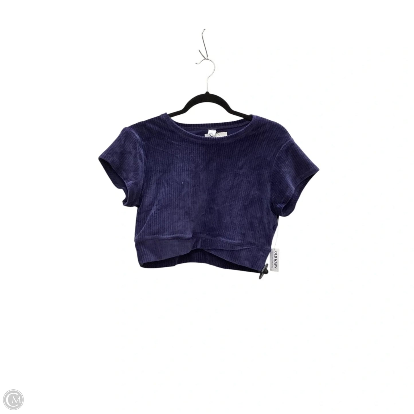 Top Short Sleeve Basic By Old Navy In Blue, Size: L