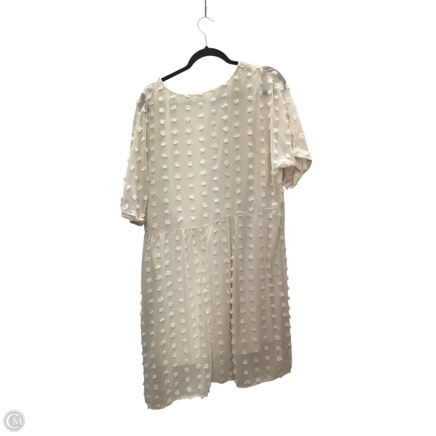 Dress Casual Midi By Shein In Cream, Size: Xl