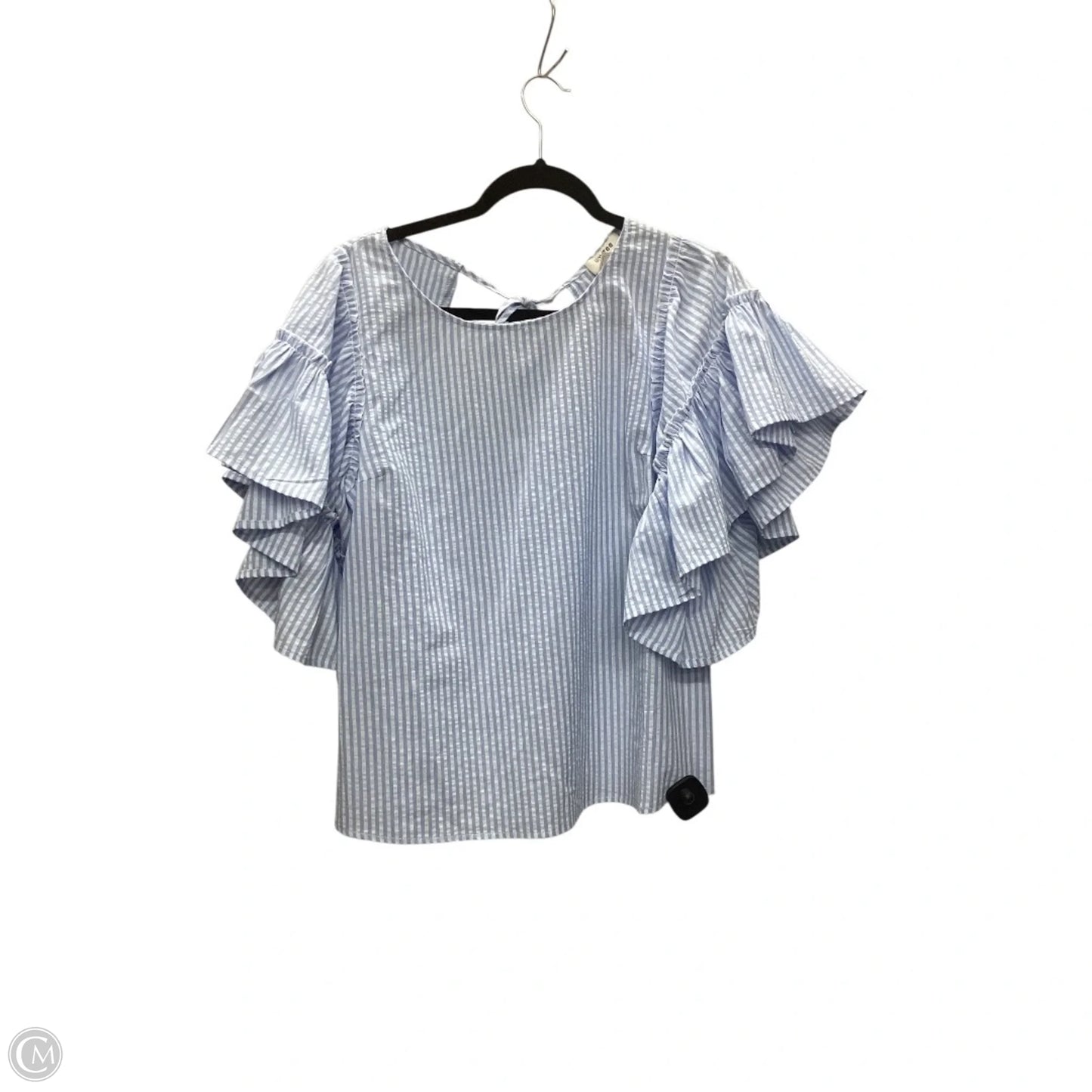 Top Short Sleeve By Umgee In Striped Pattern, Size: S