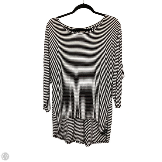 Top Long Sleeve By Chicos In Striped Pattern, Size: L