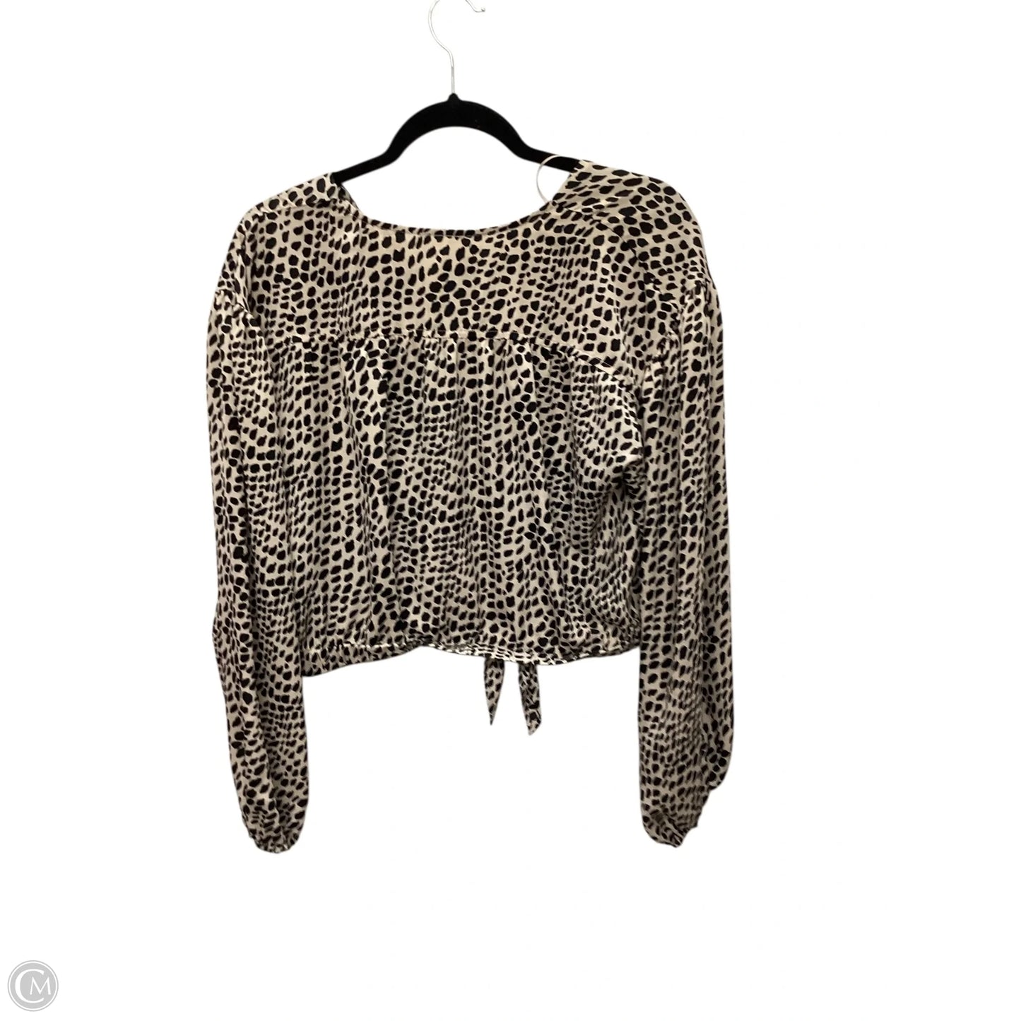 Top Long Sleeve By Clothes Mentor In Animal Print, Size: M