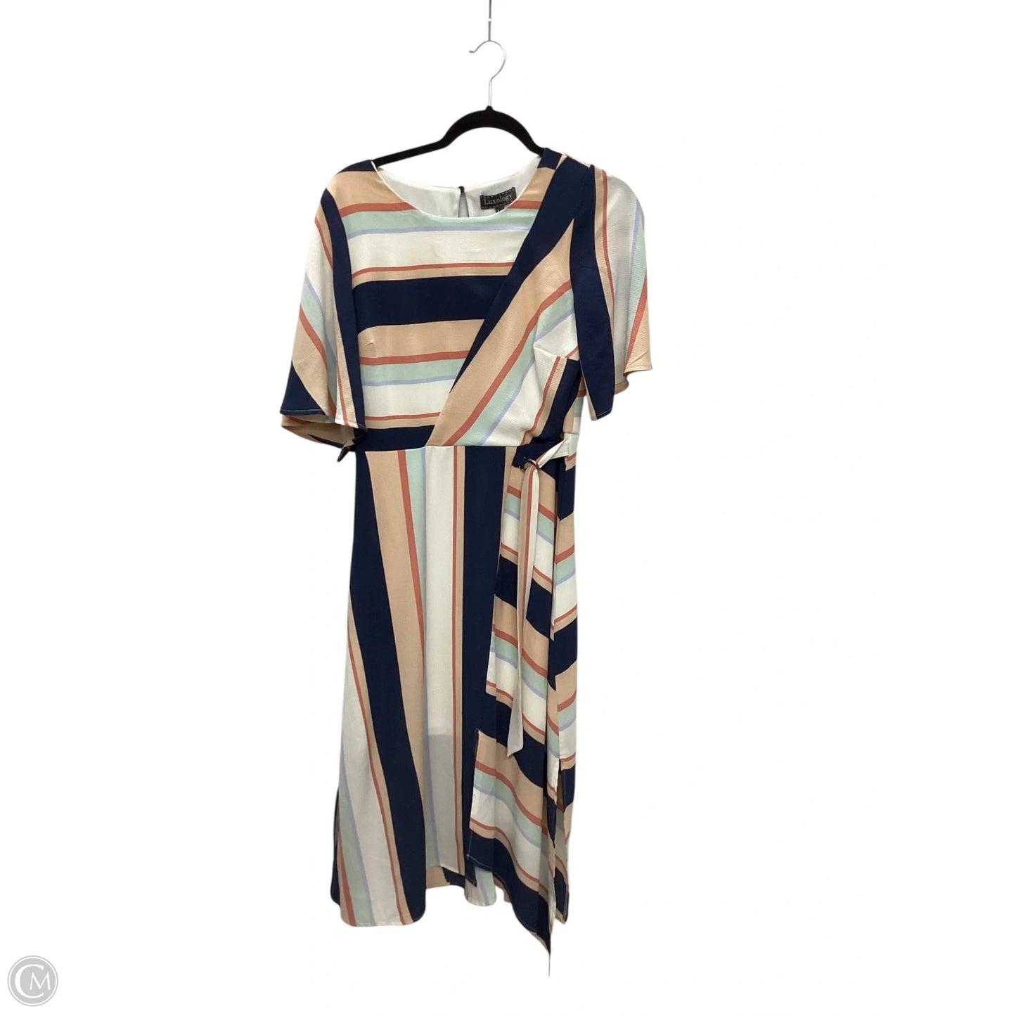 Dress Casual Maxi By Luxology In Striped Pattern, Size: S