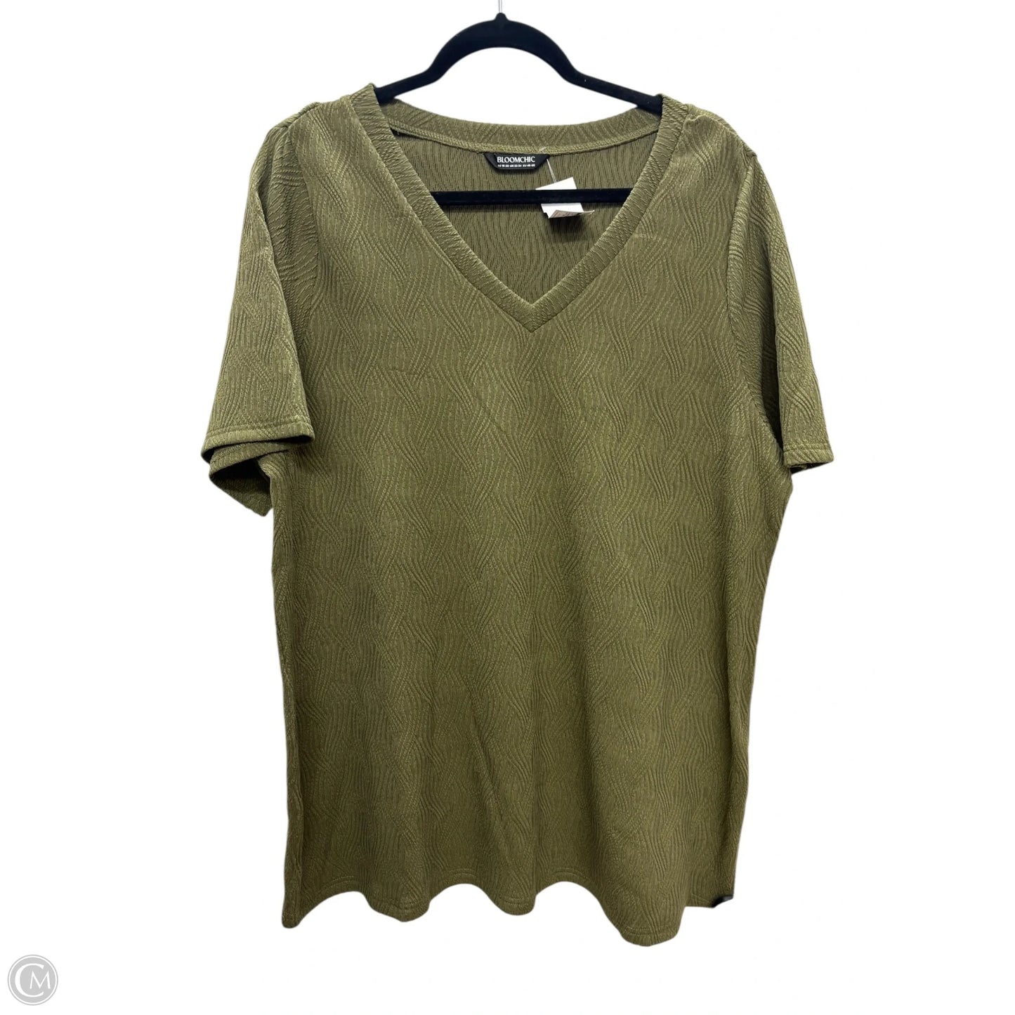 Top Short Sleeve By Clothes Mentor In Grey, Size: 18