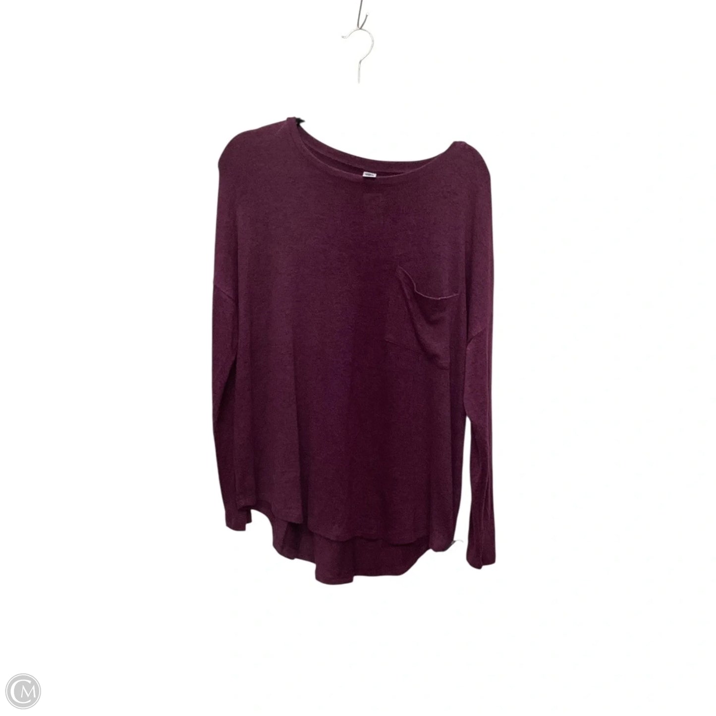 Top Long Sleeve Basic By Old Navy In Purple, Size: M