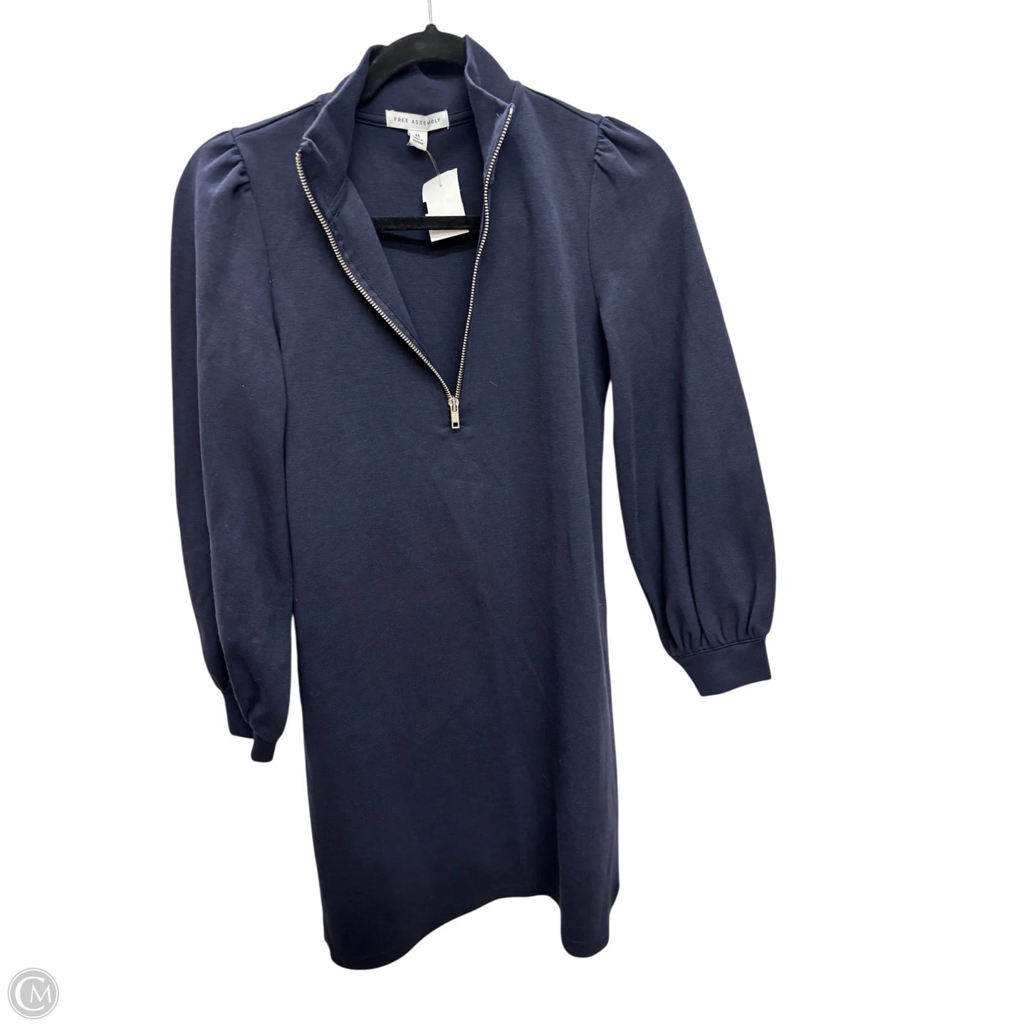 Dress Casual Midi By Free Assembly In Navy, Size: Xs