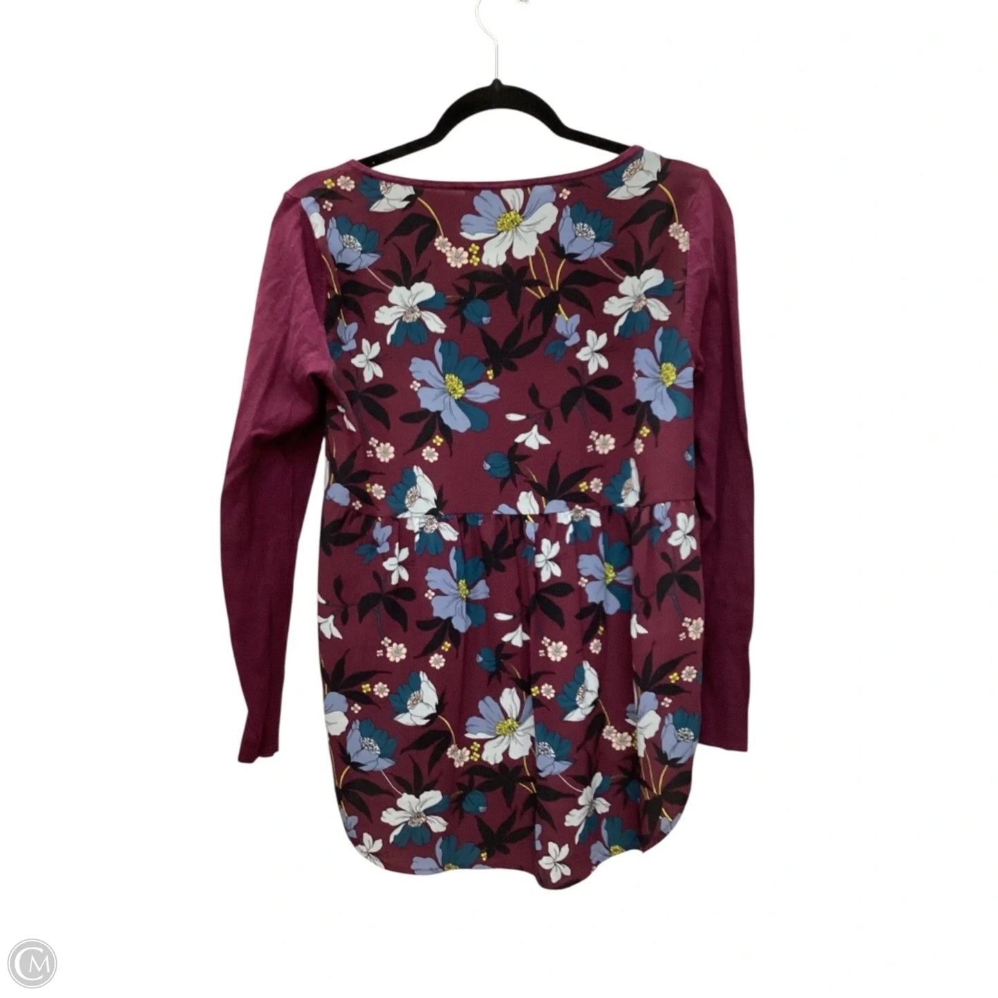 Top Long Sleeve By Loft In Purple, Size: Xs