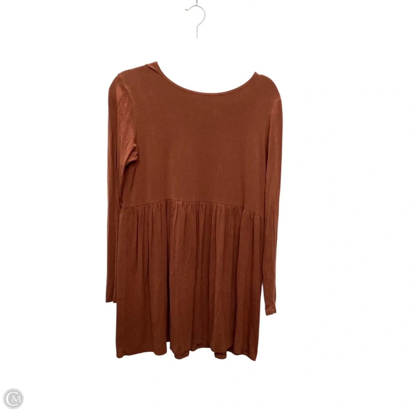 Top Long Sleeve By Pink Blush In Orange, Size: M