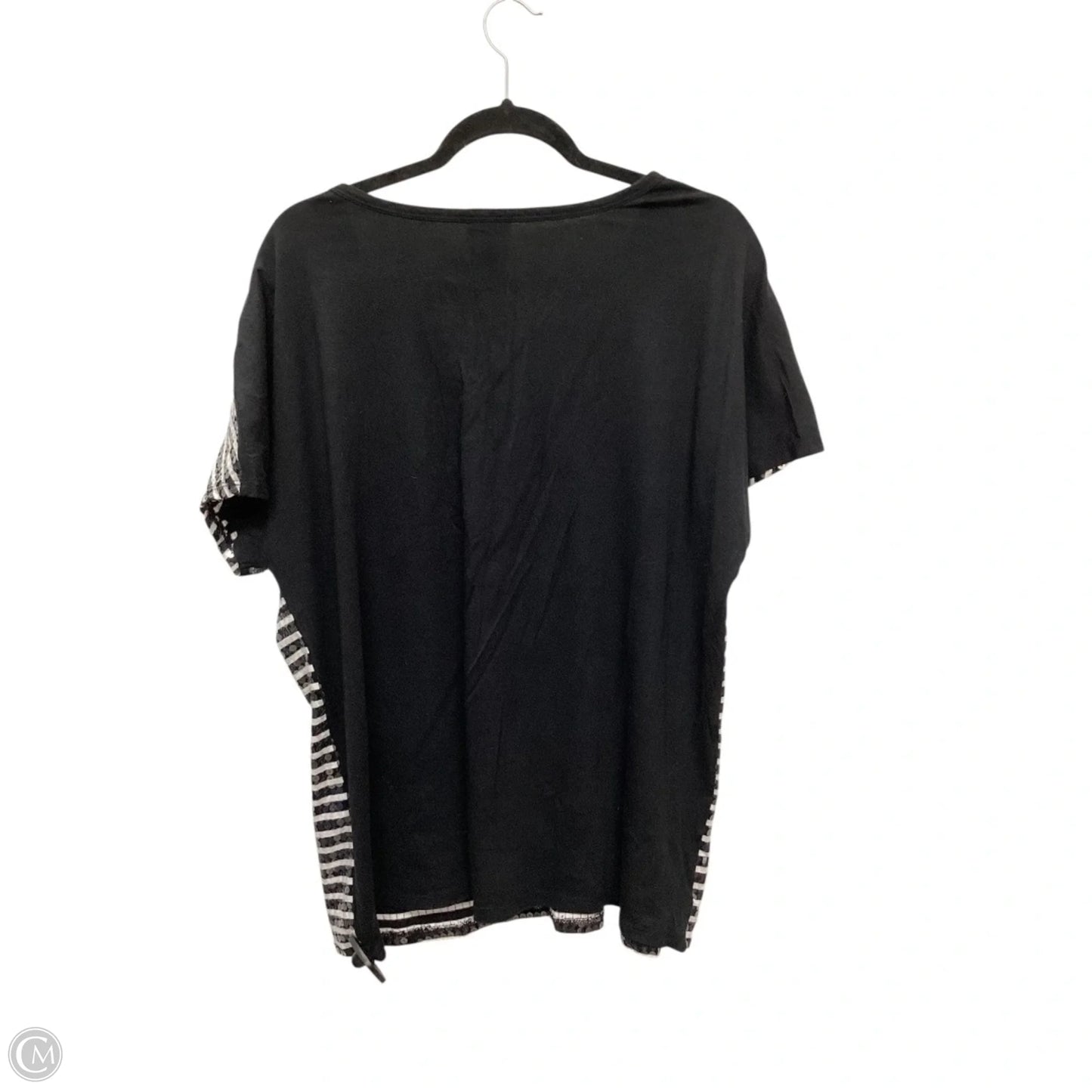 Top Short Sleeve By Jaclyn Smith In Blue, Size: Xl