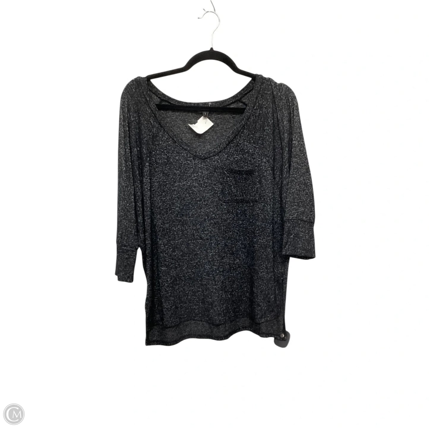 Top Long Sleeve By Moa Moa In Grey, Size: S