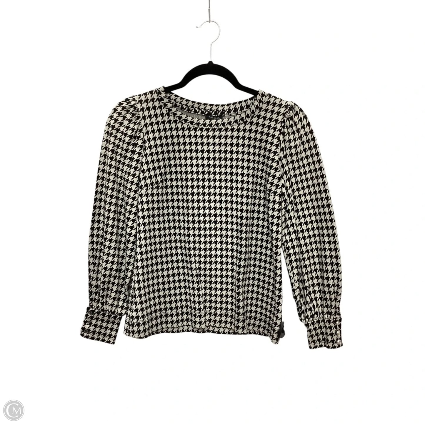 Top Long Sleeve By Talbots In Black & White, Size: Sp