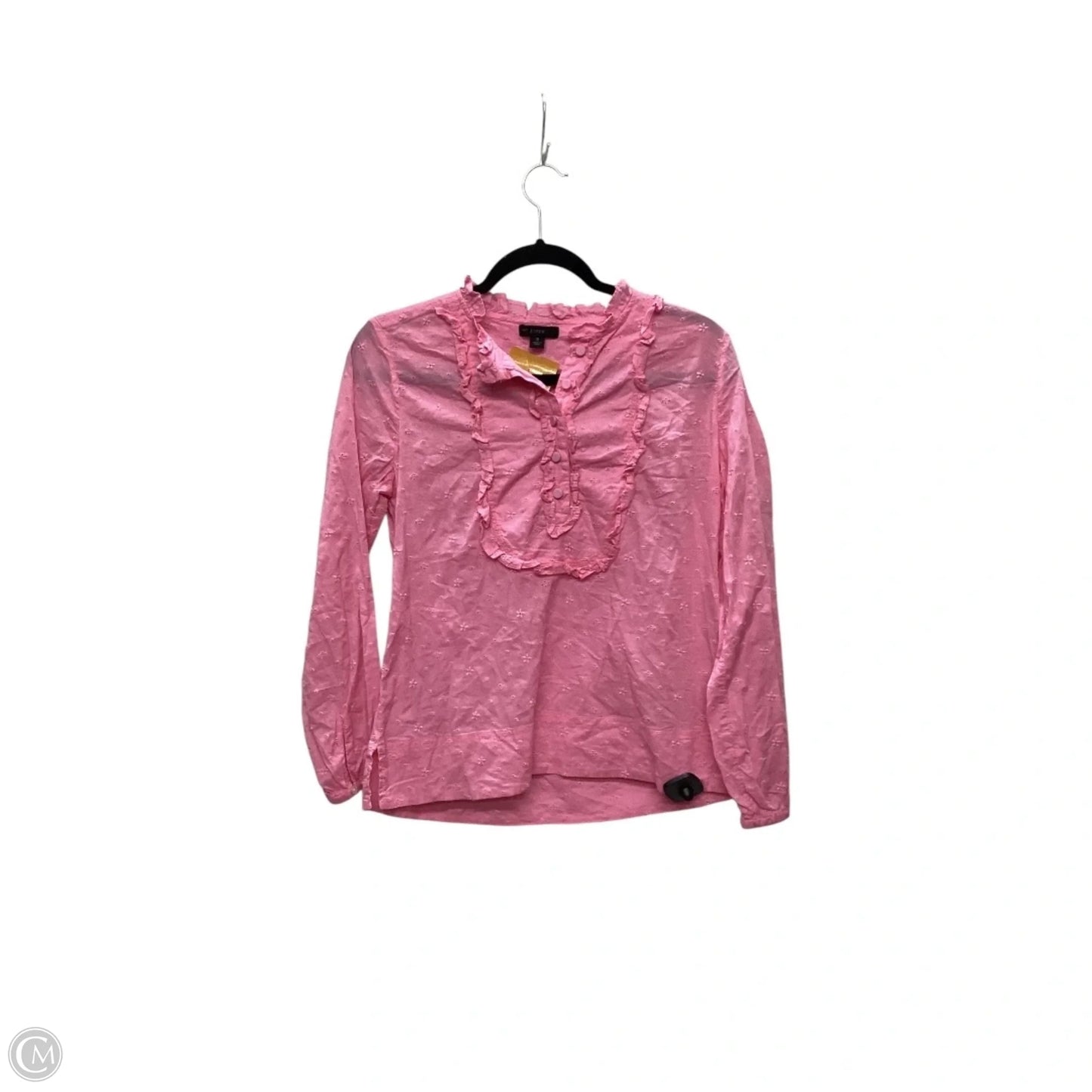 Top Long Sleeve By J. Crew In Pink, Size: S