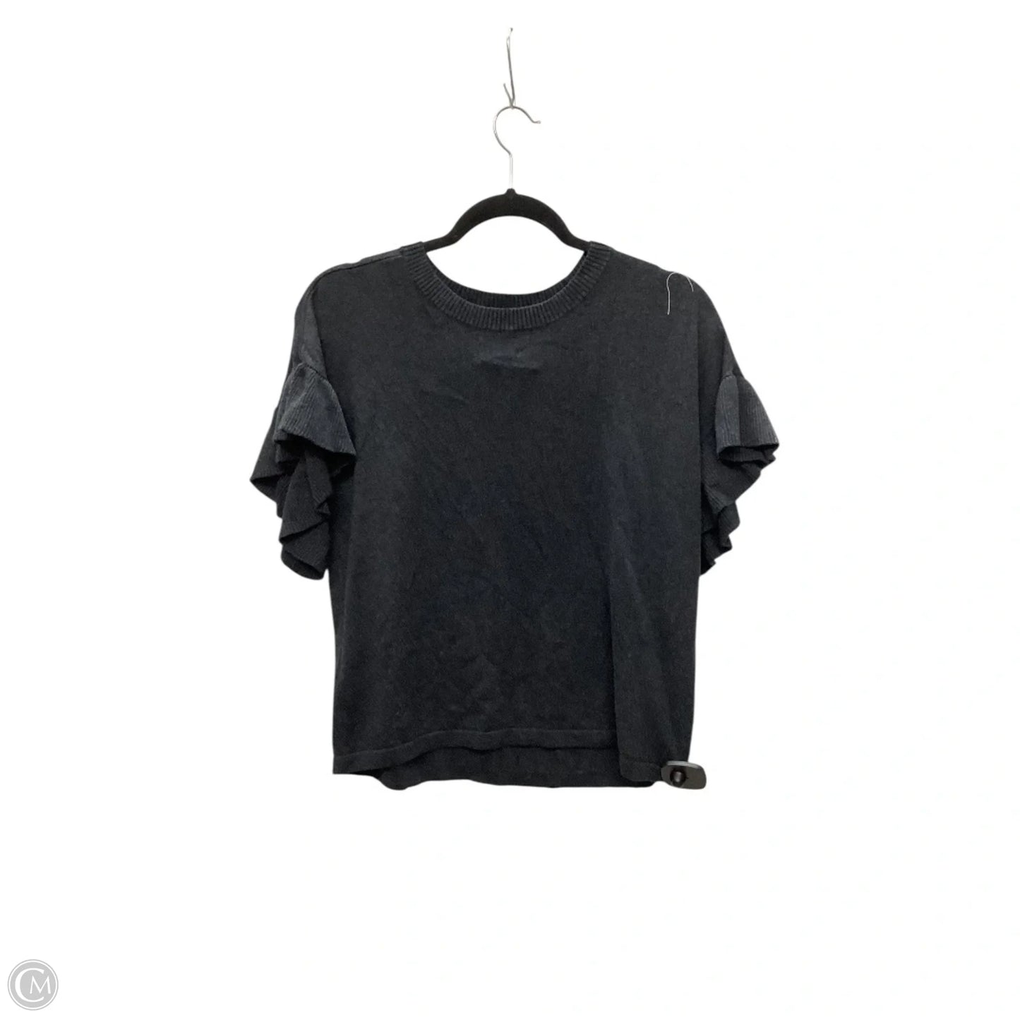 Top Short Sleeve By Lilla P In Grey, Size: S