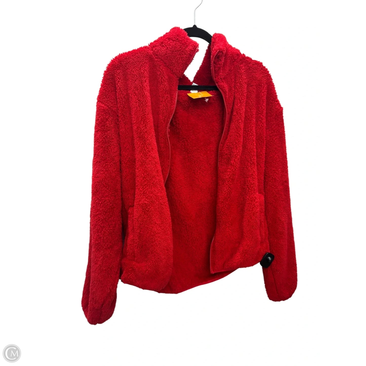 Jacket Faux Fur & Sherpa By Old Navy In Red, Size: Xl