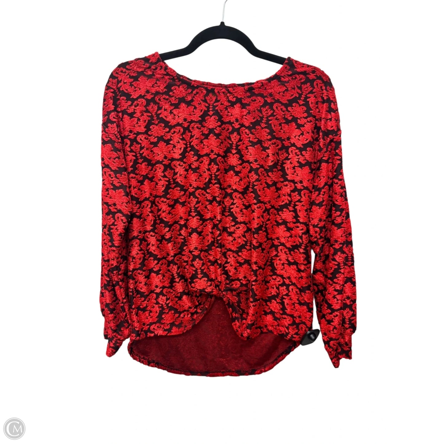 Top Long Sleeve By Ruby Rd In Red, Size: Mp